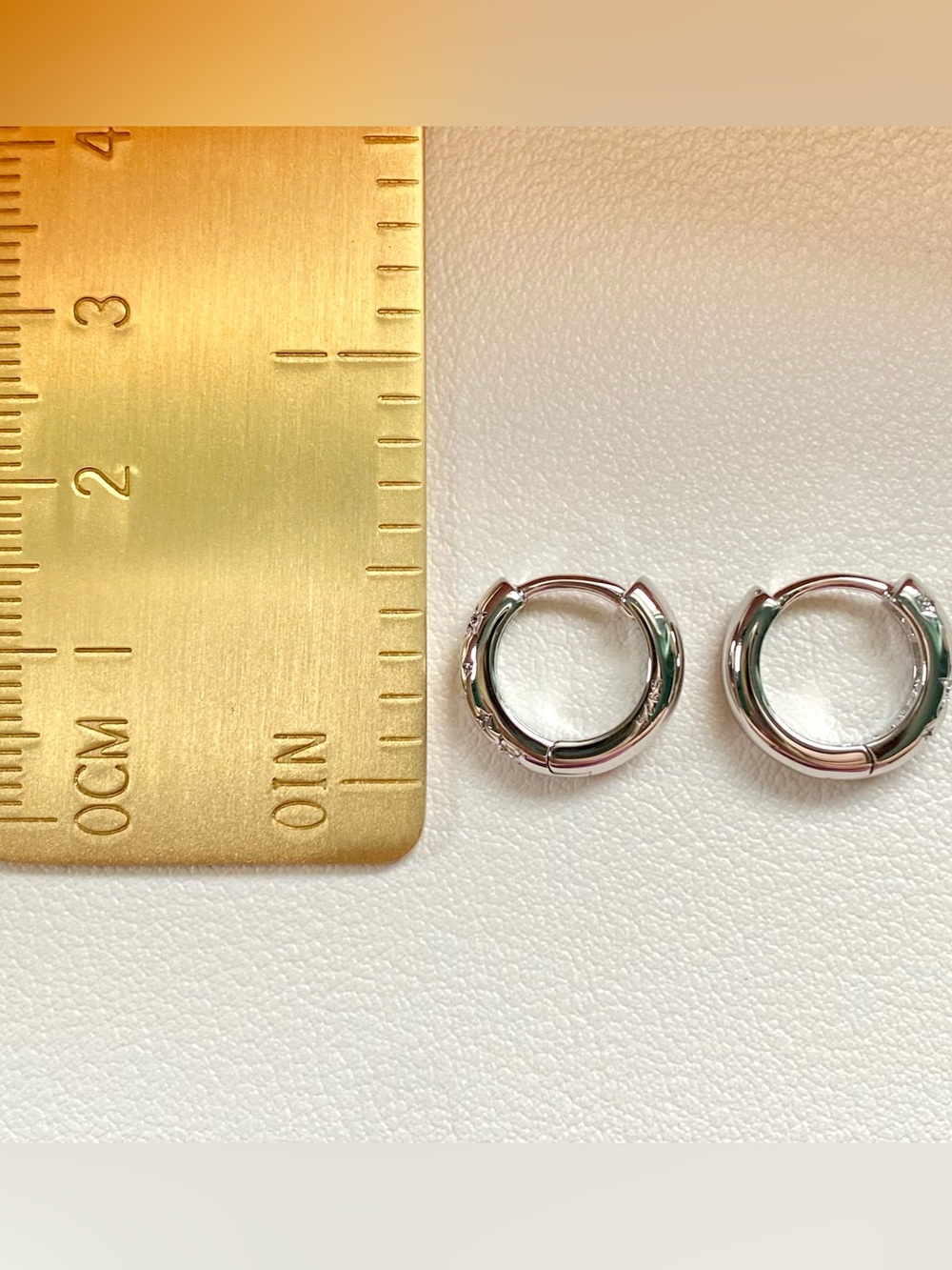 Sterling Silver Star & Moon Hoop Earrings in Silver - Picture 3 of 3